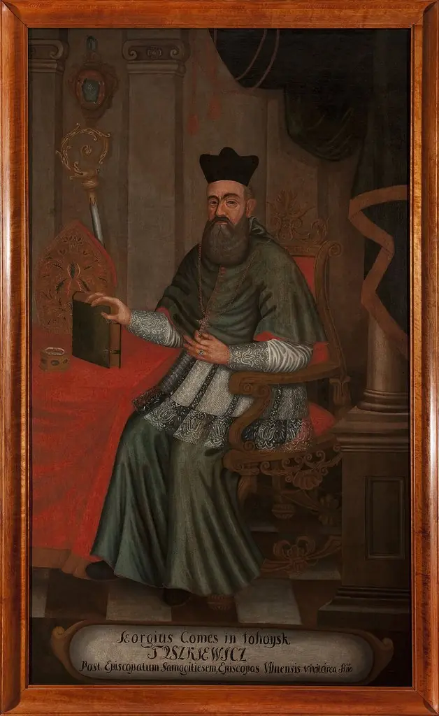 Portrait of Jerzy Tyszkiewicz (1596–1656), Leliwa coat of arms, bishop of Vilnius