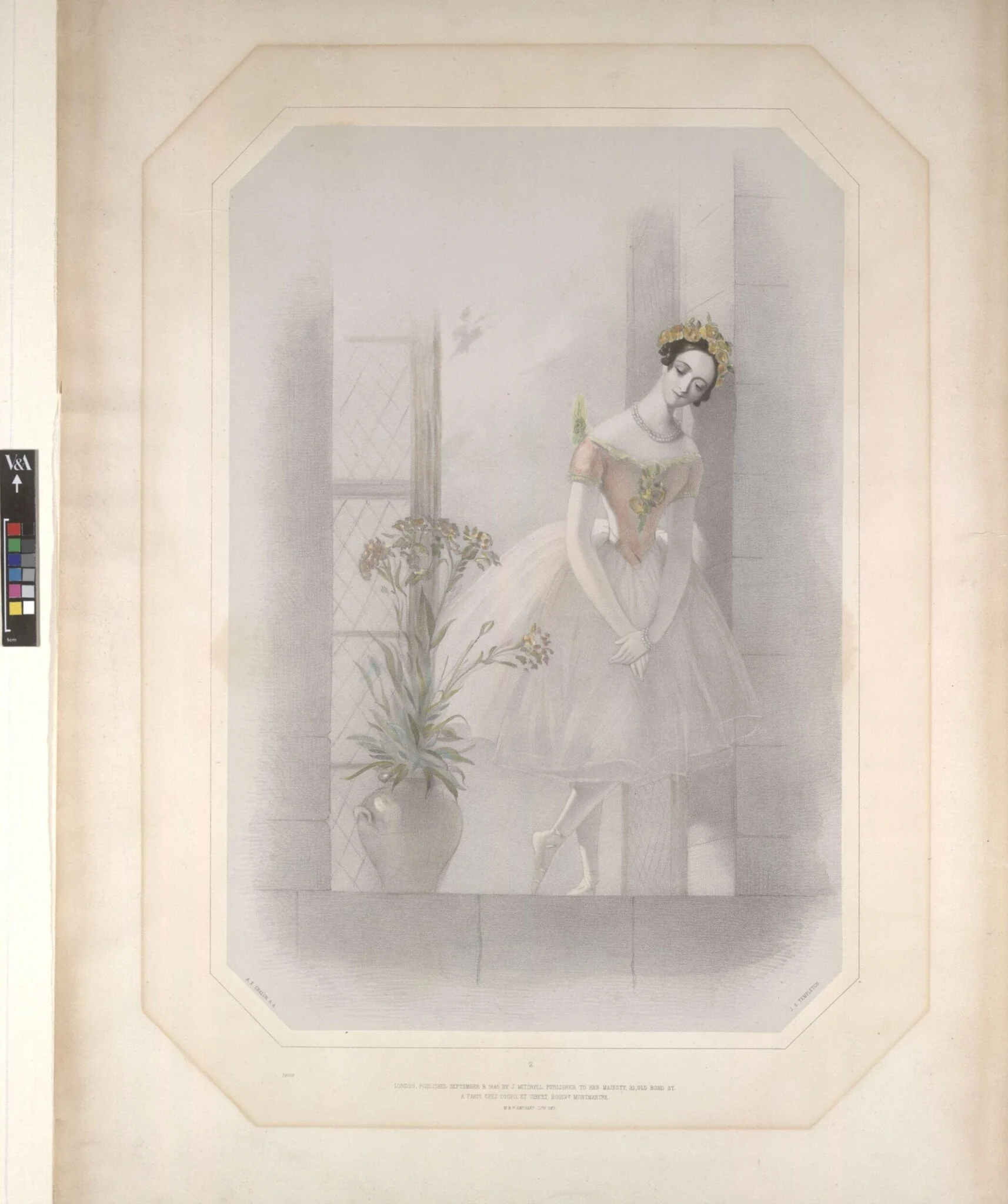 Marie Taglioni in La Sylphide (Souvenir d'adieu, No. 2), by Alfred Edward Chalon, 8