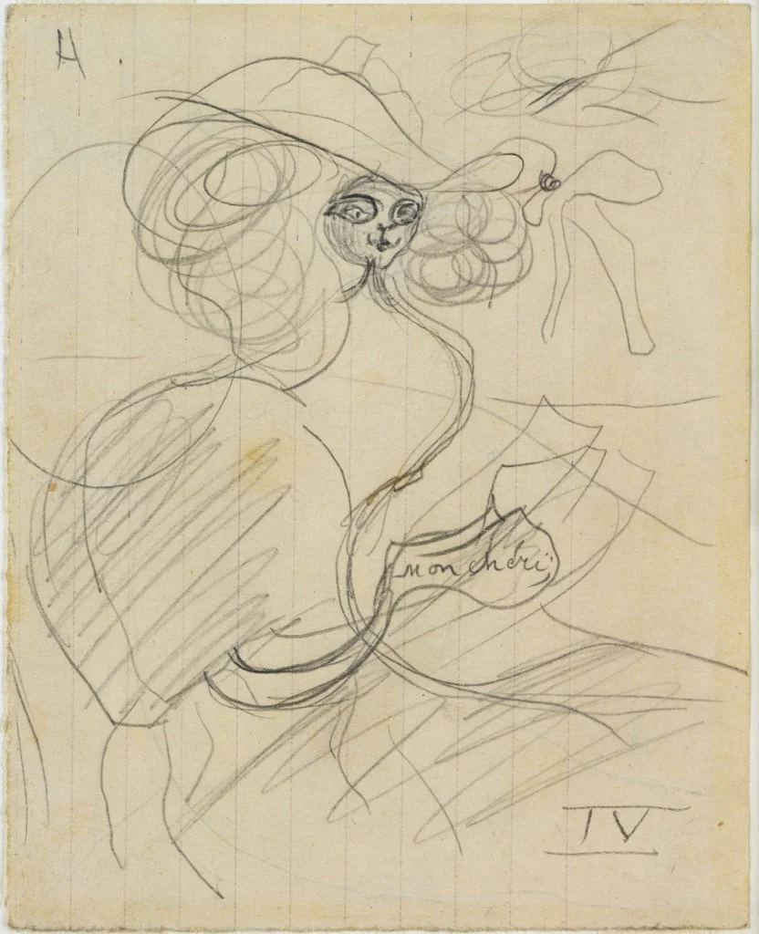 Untitled, by Joan Miró, graphite, 1929