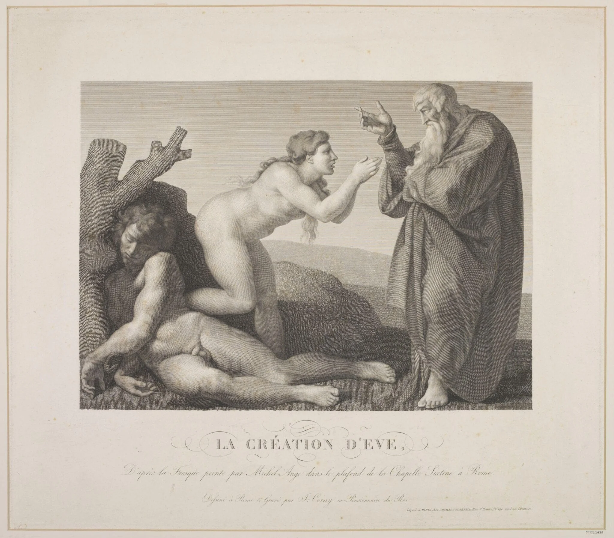 The Creation of Eve, by Joseph Coiny, 1850