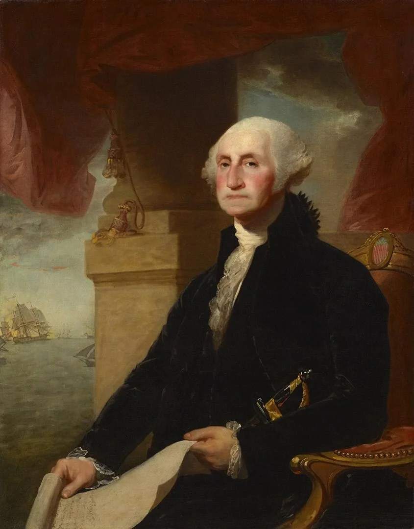 George Washington (The Constable-Hamilton Portrait), by Gilbert Stuart, oil, 1799