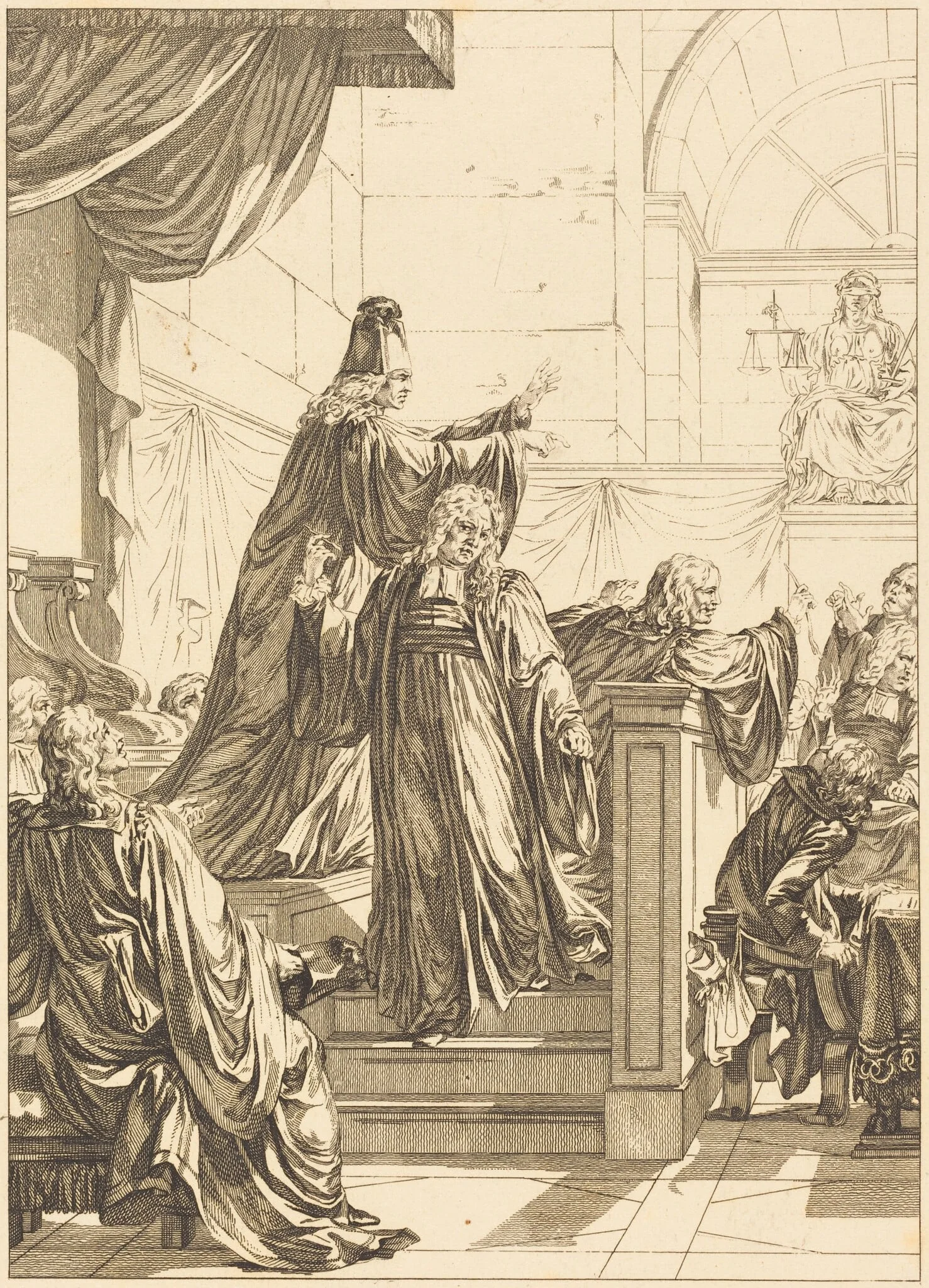 Le juge de mesle, by Jean Dambrun, ink, 1774