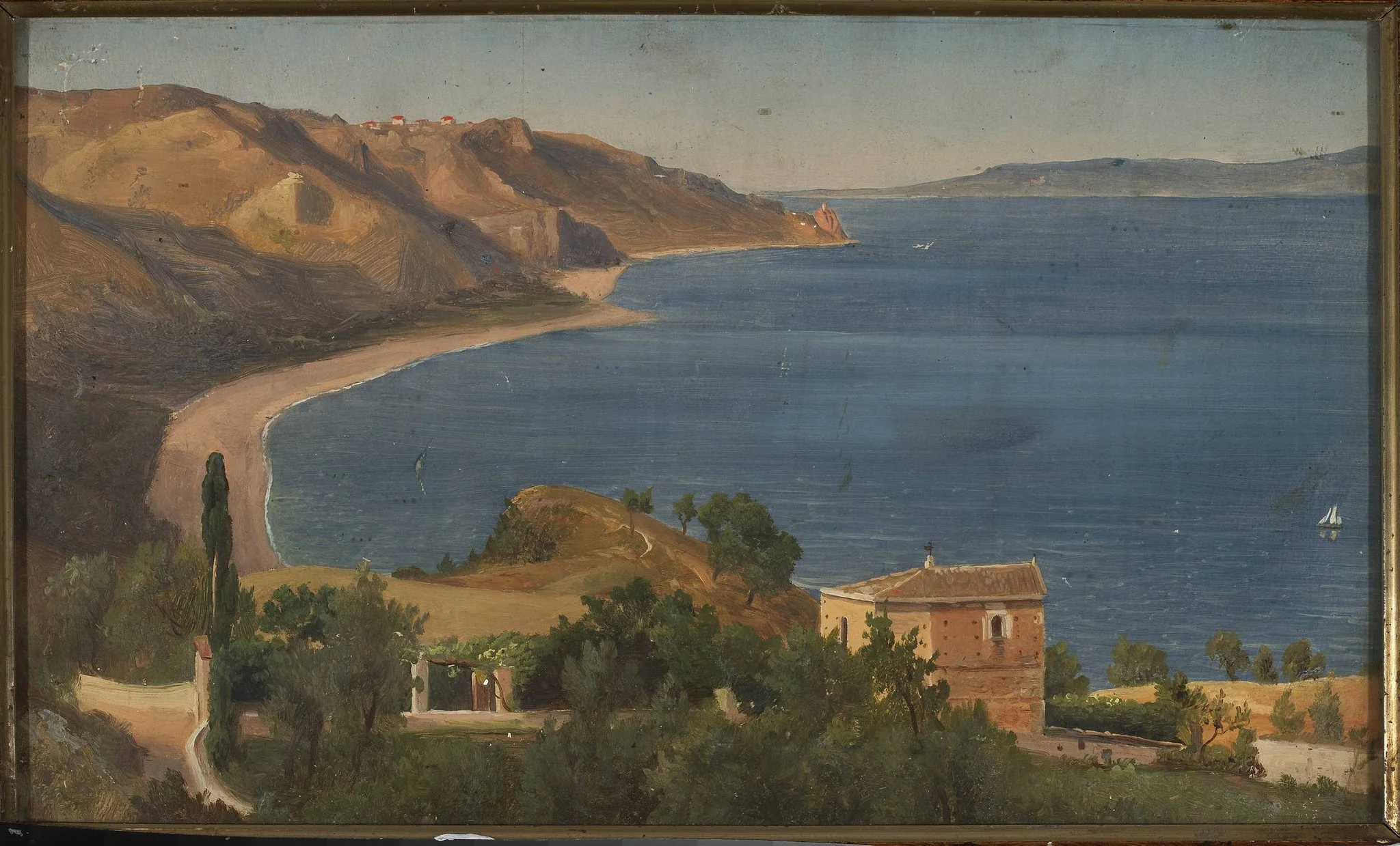 Lakeside landscape, by Chrystian Breslauer, unspecified, 1852