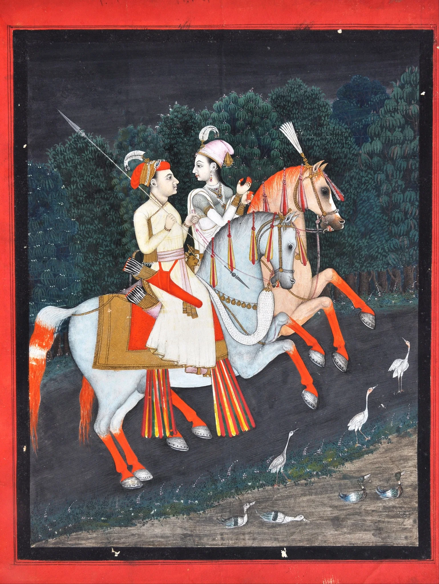 Baz Bahadur and Rani Rupmati, by Unknown, unspecified