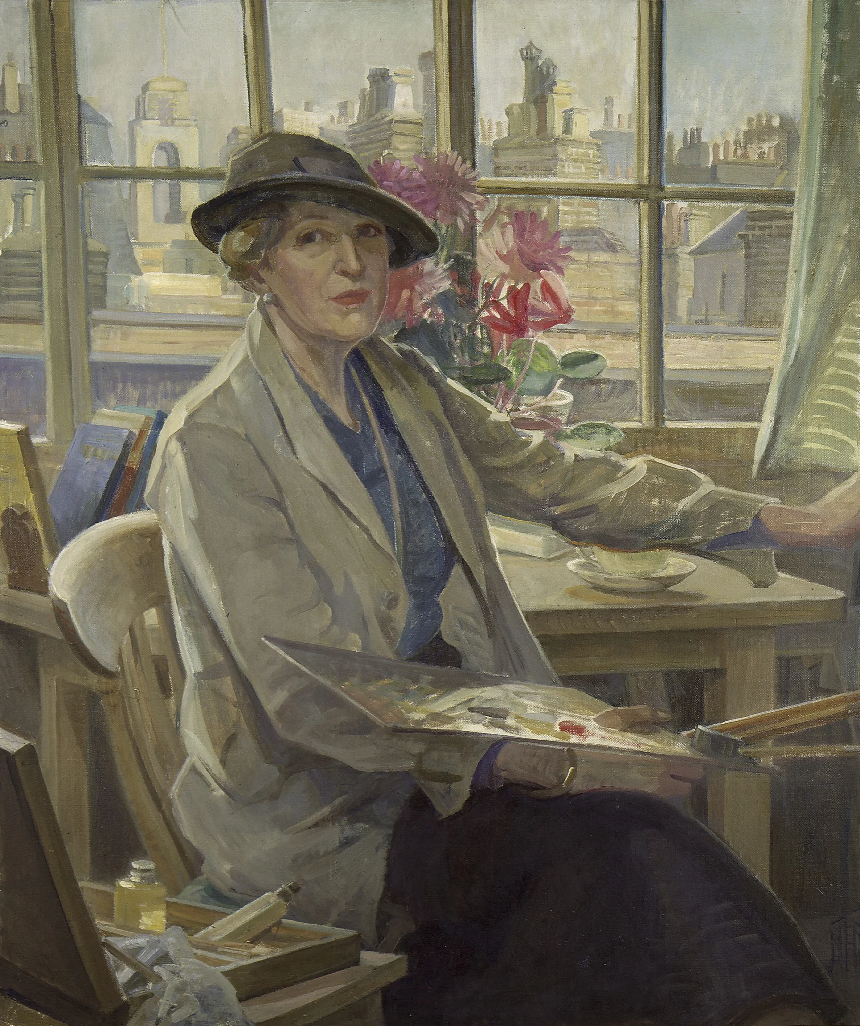 Self portrait, by Mary Elizabeth Tripe, oil, 1934