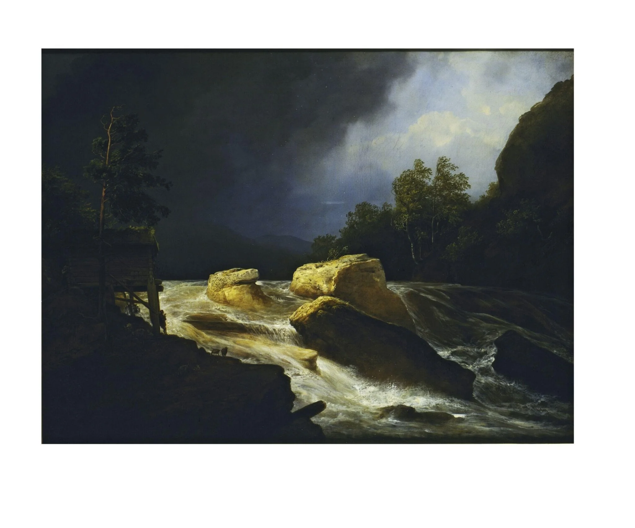 The Torrent, by Christian Ezdorf, oil, 1850