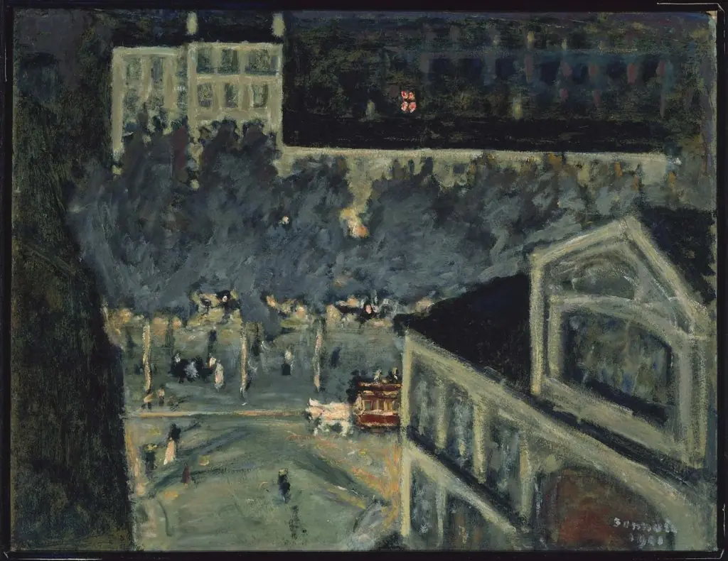 Paris Boulevard at Night