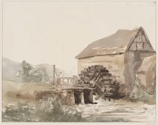 View of a water-mill near Ridware