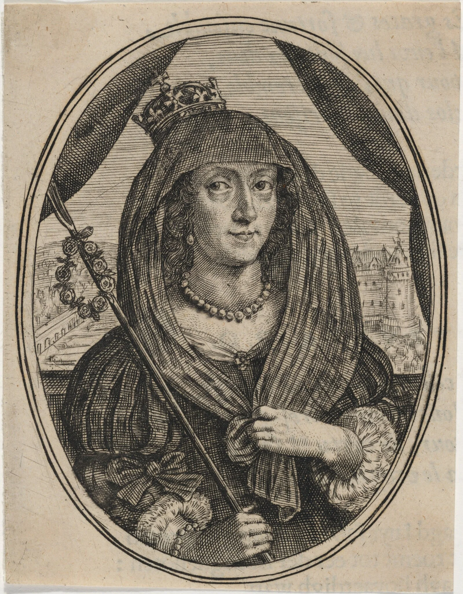 Henrietta Maria, by Unknown 19th Century, ink, 1850