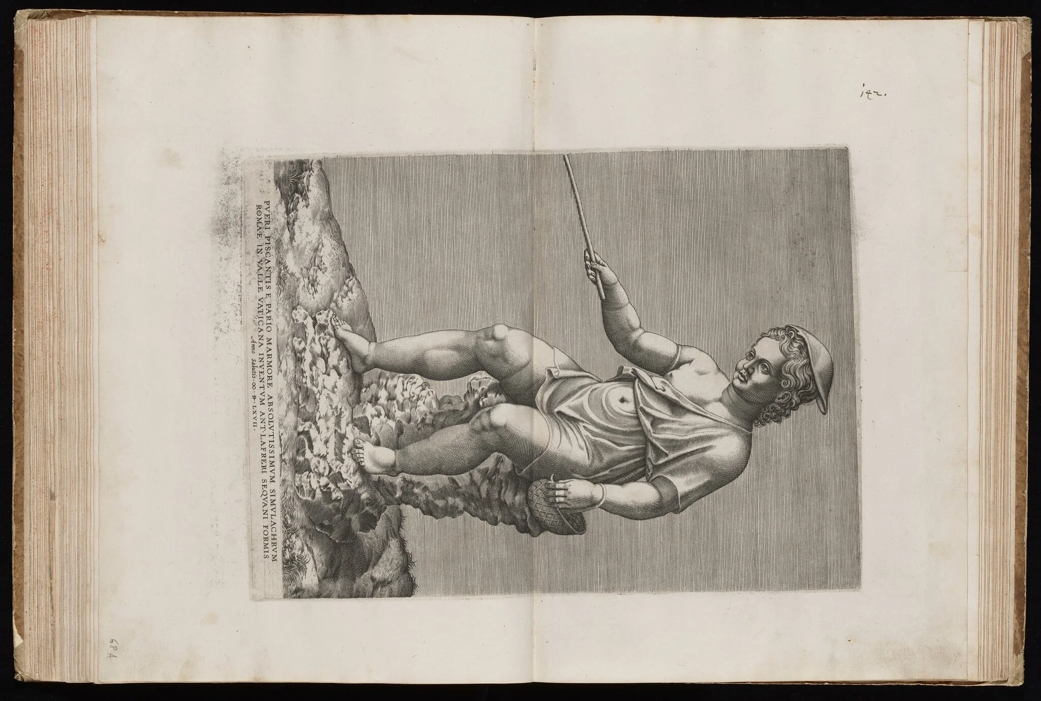 The Little Angler, by Italian 16th Century, ink, 1567