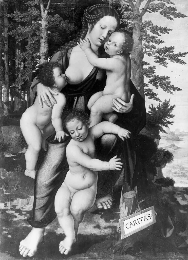 Caritas with three children
