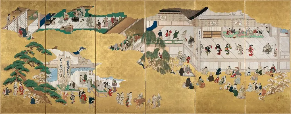 Scenes from the Nakamura Kabuki Theater