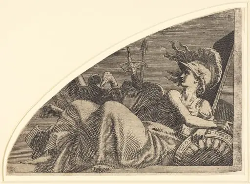 Bellona Seated on Her Trophies