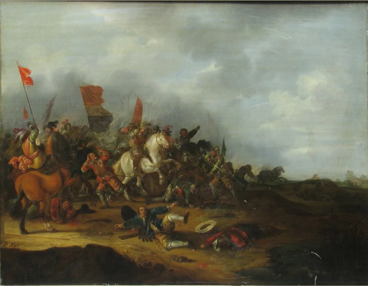 Societate veselă cu vânat (pandant: Societate cu vânat), by François Xavier Henri Verbeeck, unspecified