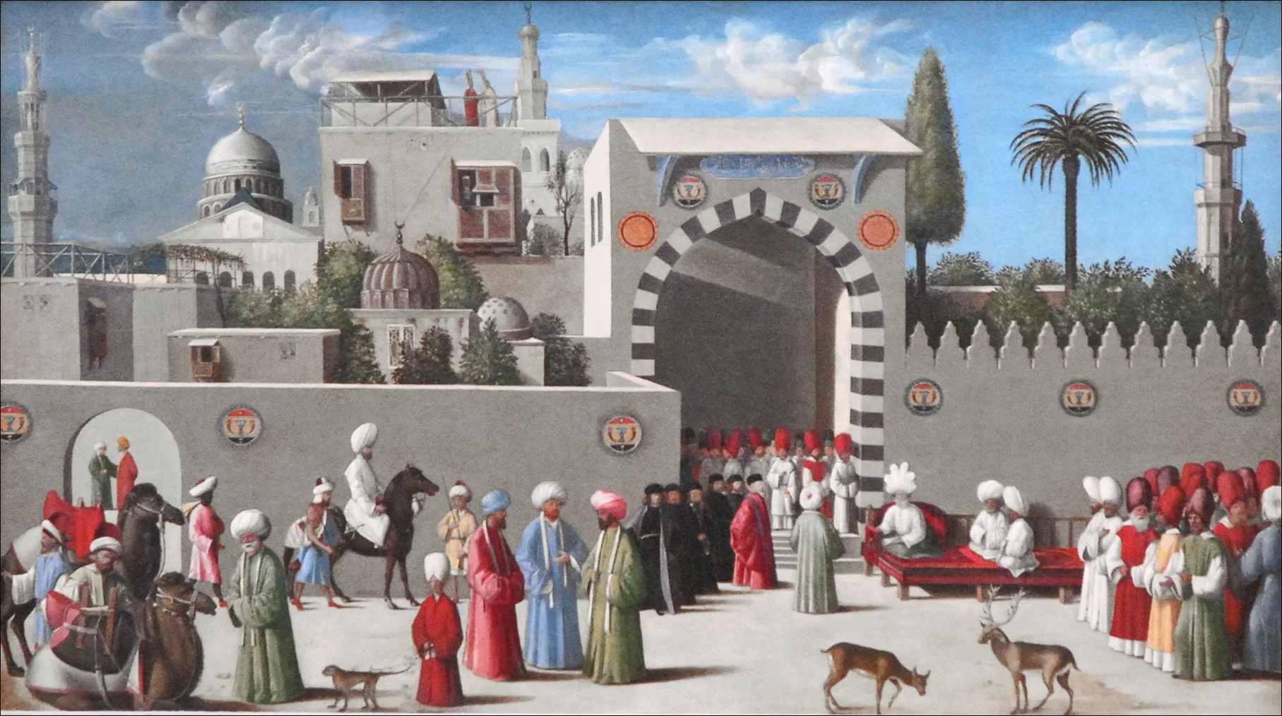 Reception of a Venetian Delegation in Damascus in 1511, by Unknown, oil, 1520
