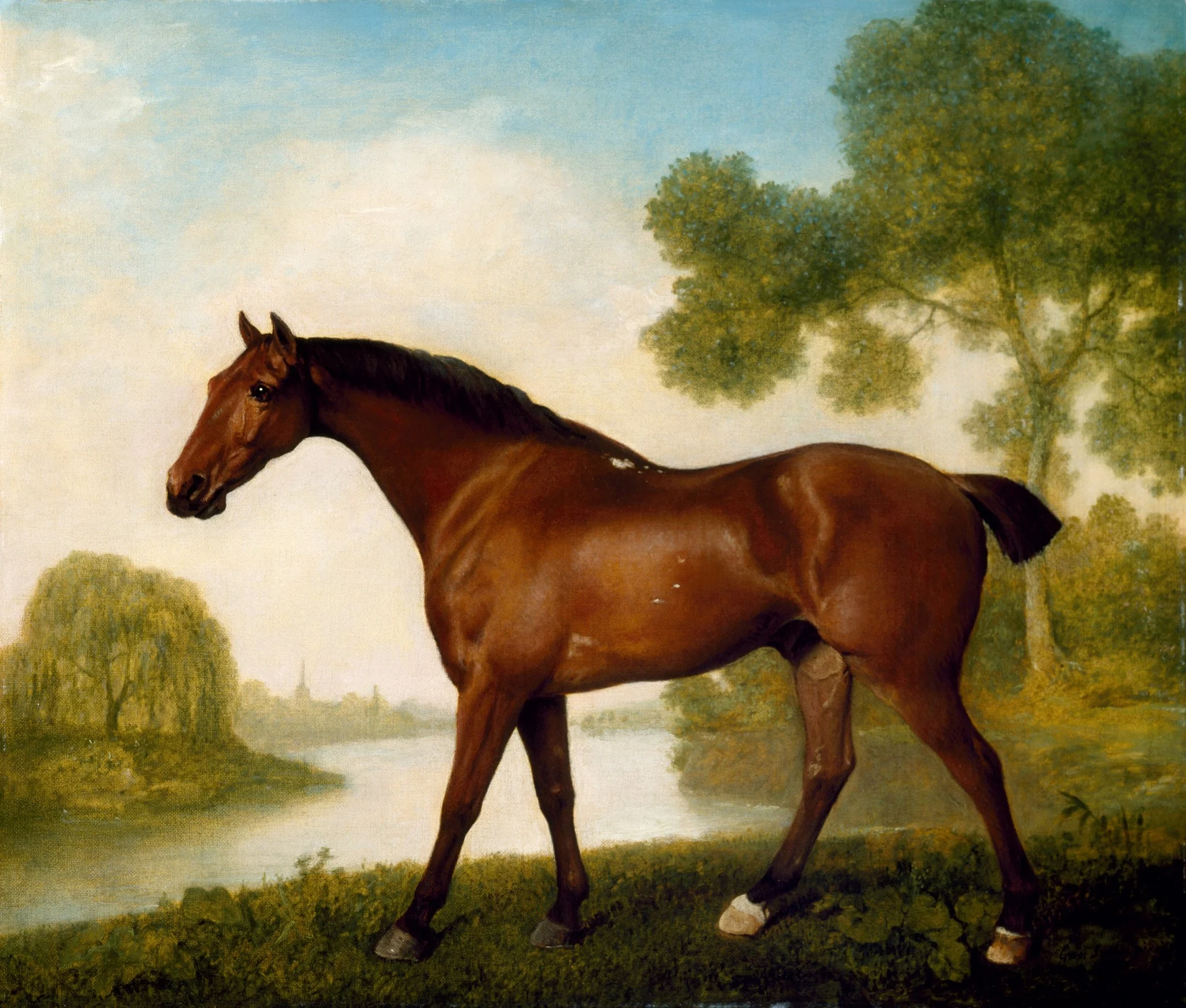 Truss, A Hunter, by George Stubbs, oil, 1774