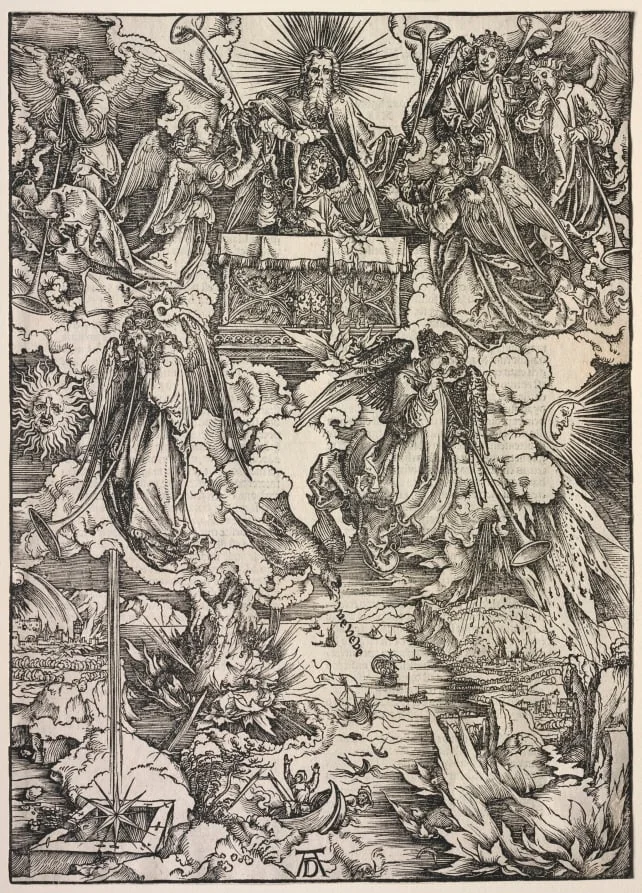 Revelation of St. John: Seven Angels with Trumpets, by Albrecht Dürer, 1511