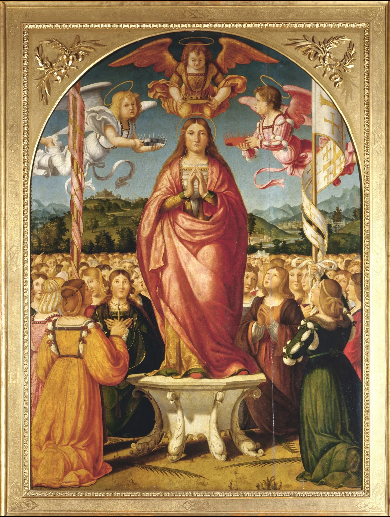 Sant'Orsola in gloria, by Andrea Previtali, oil, 1520