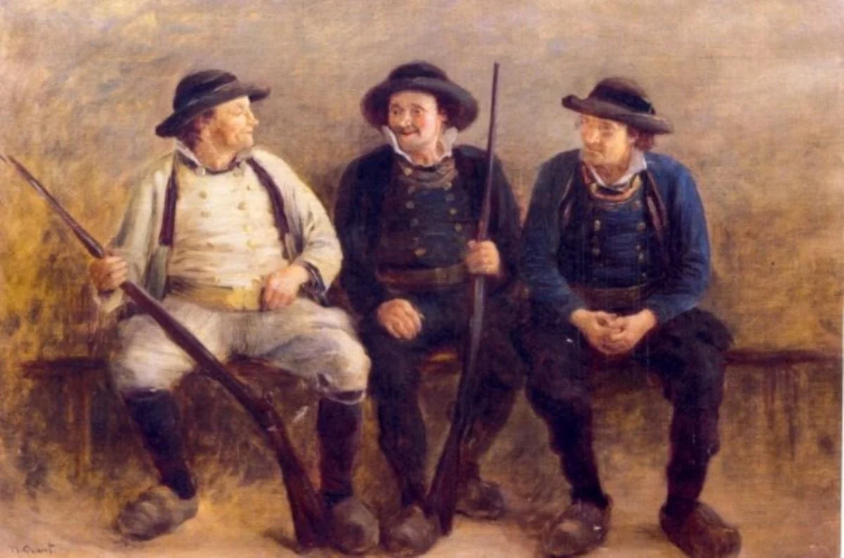 Trei bretoni, by Nicolae Grant, unspecified