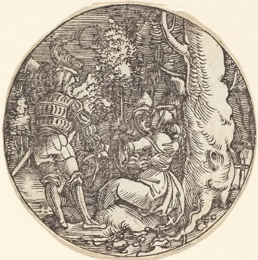 The Embrace (A Couple of Lovers by a Tree)