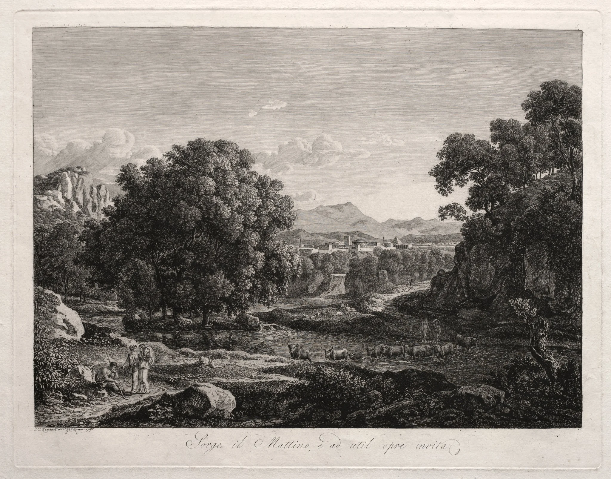 Heroic Landscape: Cattle Crossing the River