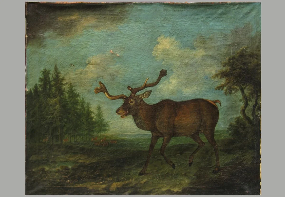 Căprior ; pandant: Vînătoare de mistreț, by Unknown, unspecified, 1699