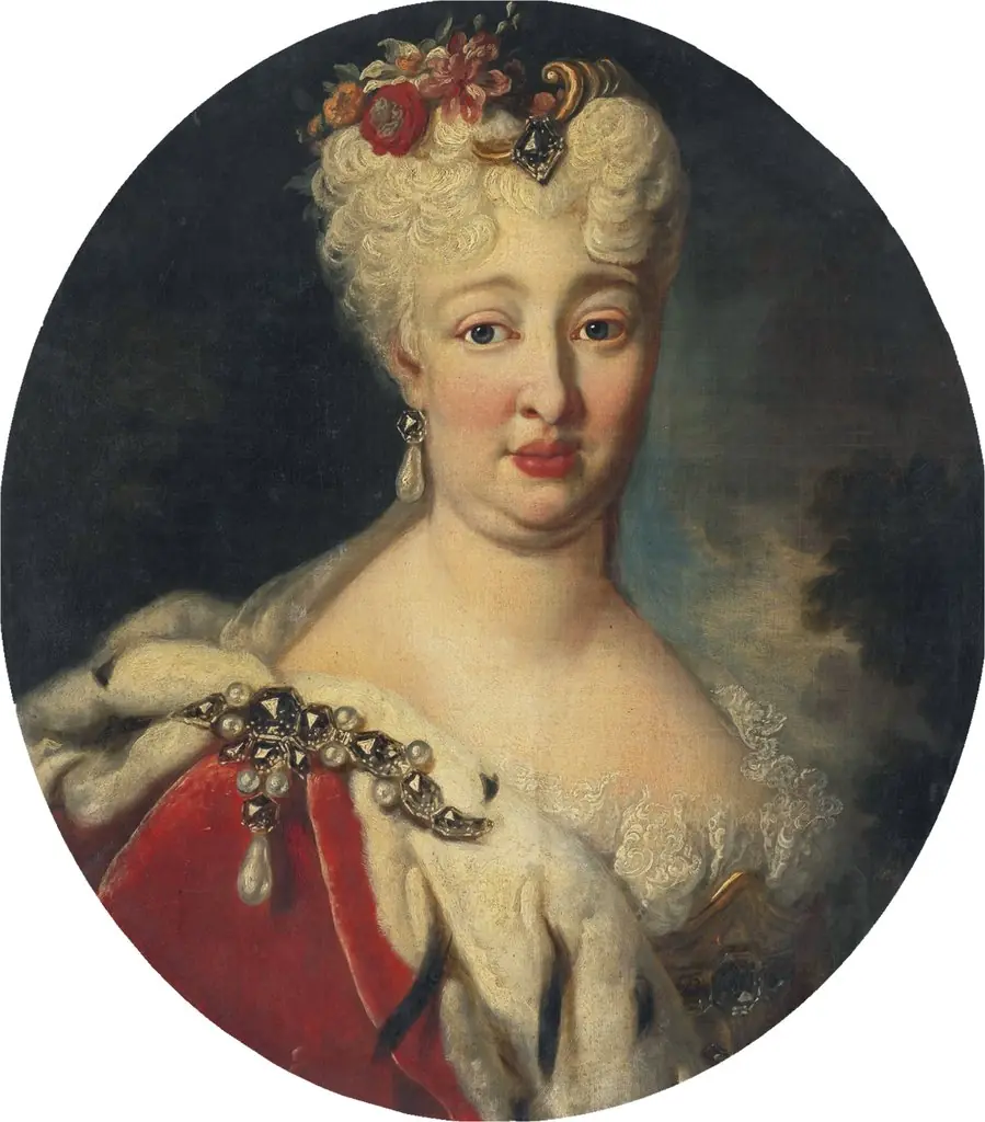 Portrait of Countess Palatine Elisabeth Auguste Sofie of Neuburg (1693 - 1728)