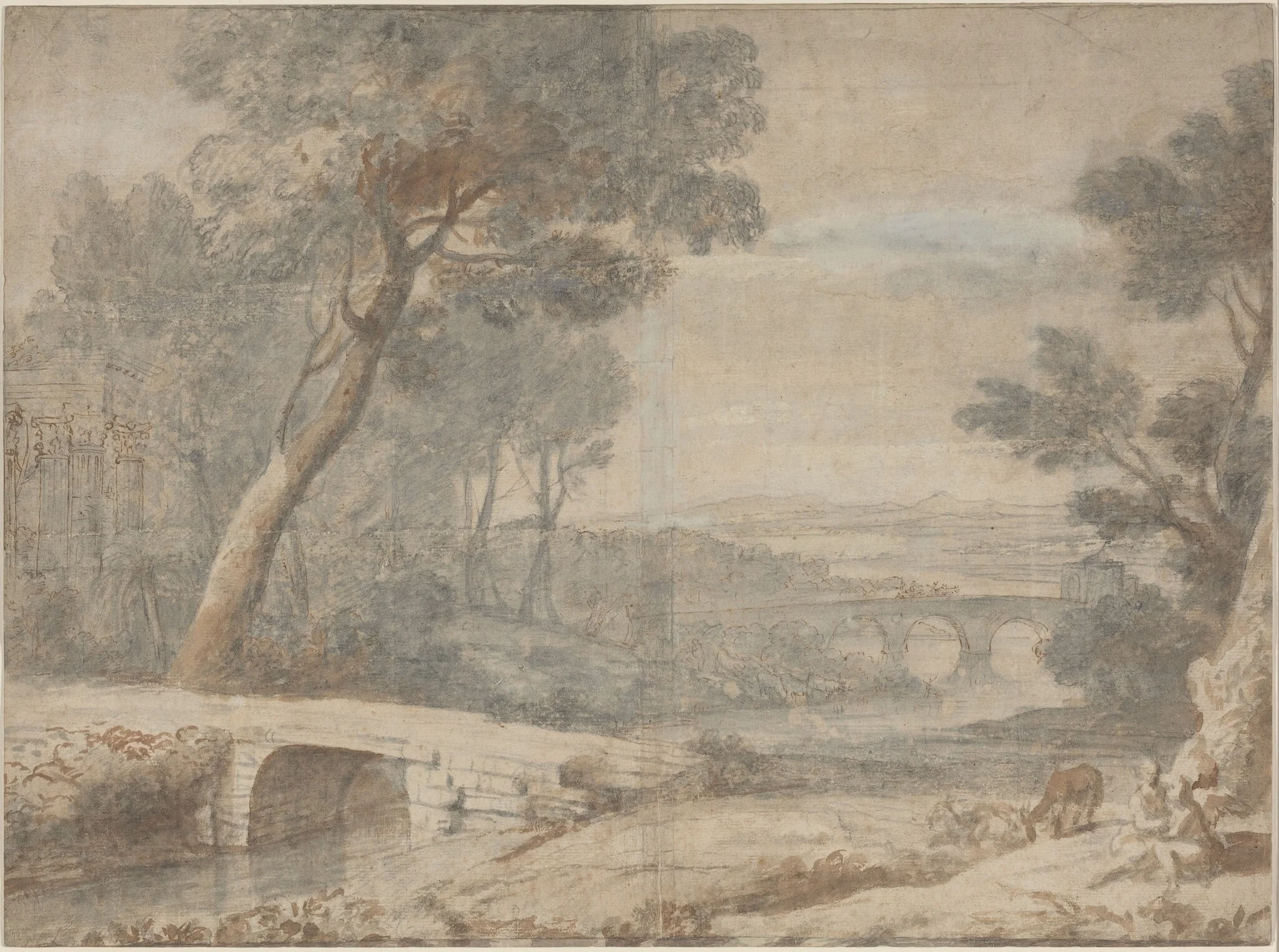 The Rest on the Flight into Egypt, by Unknown, ink, 1601