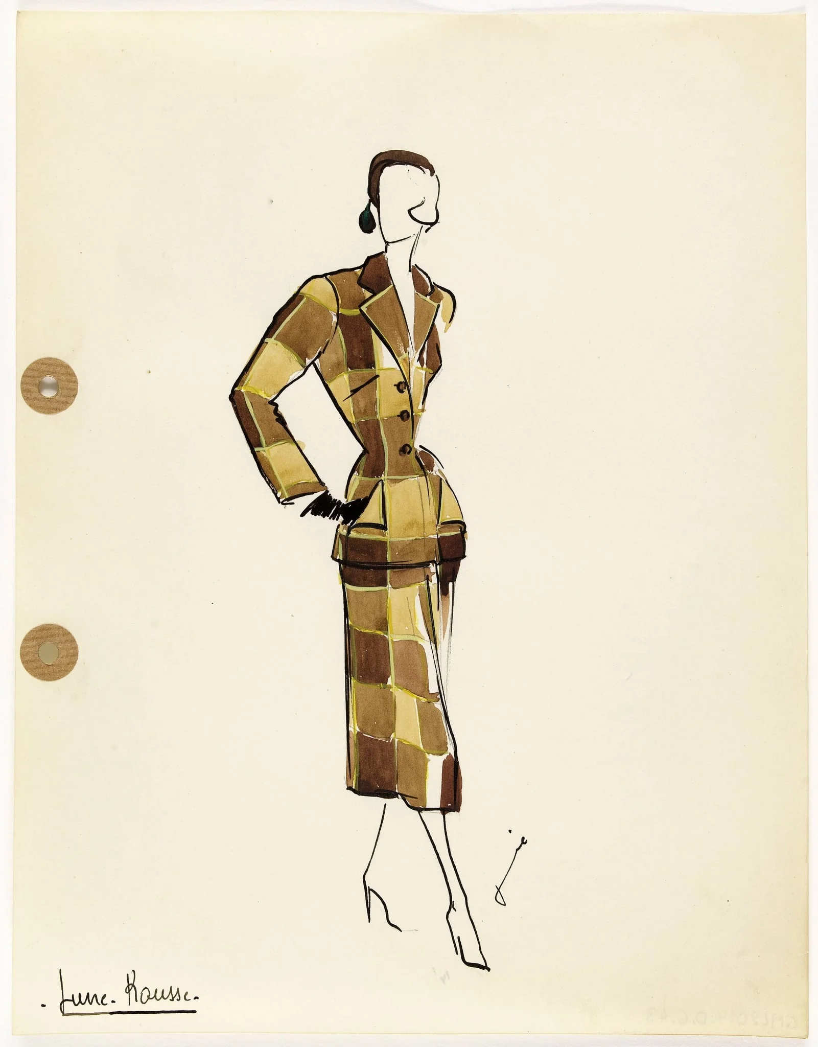 'Lune rousse', by Carven, 1949