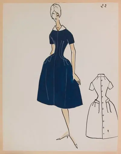 Robe à manches courtes bleu marine