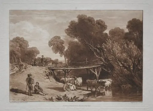 Liber Studiorum:  The Bridge and Cows