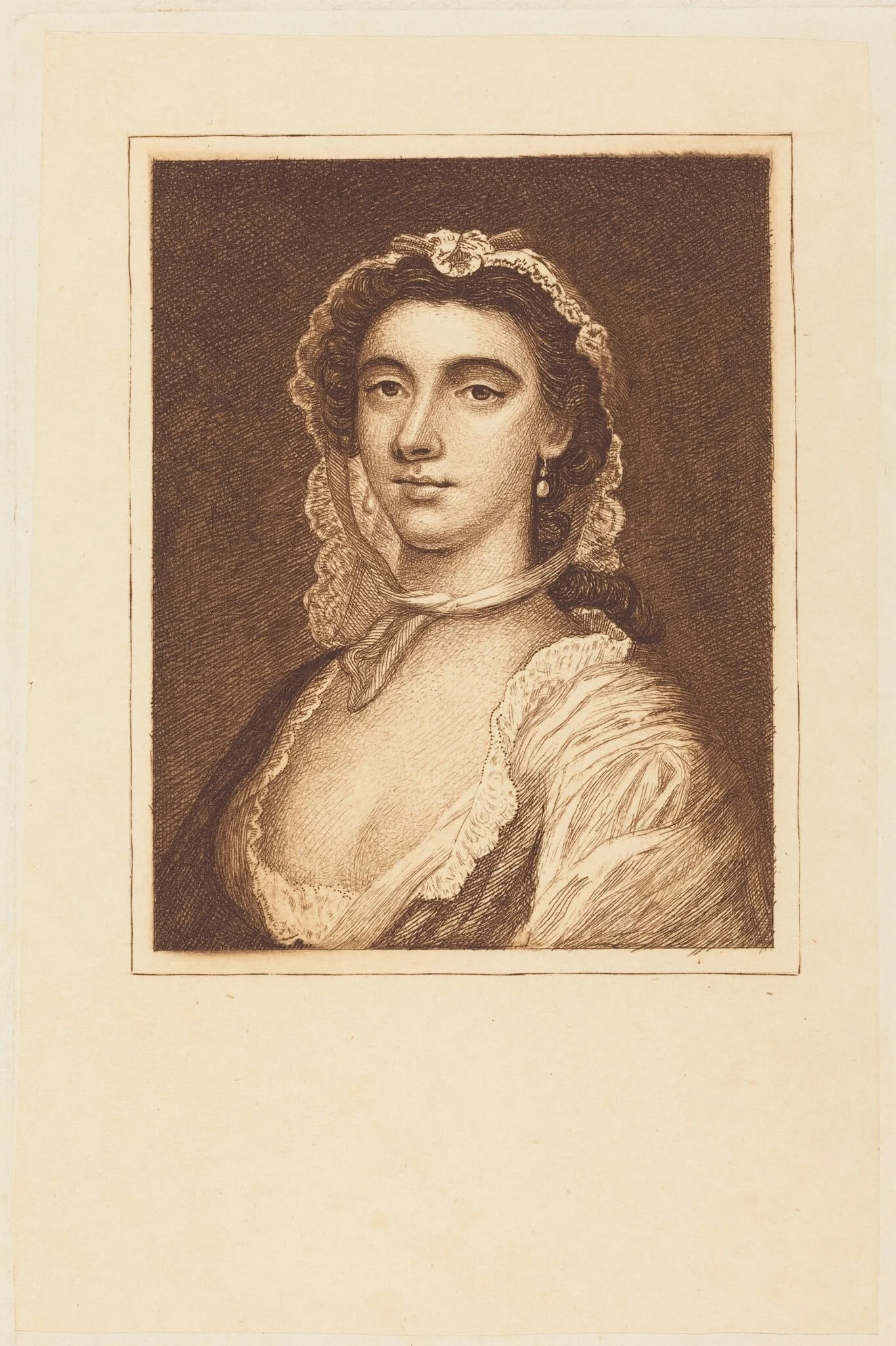 Peg Woffington, by British 19th Century, ink, 1801