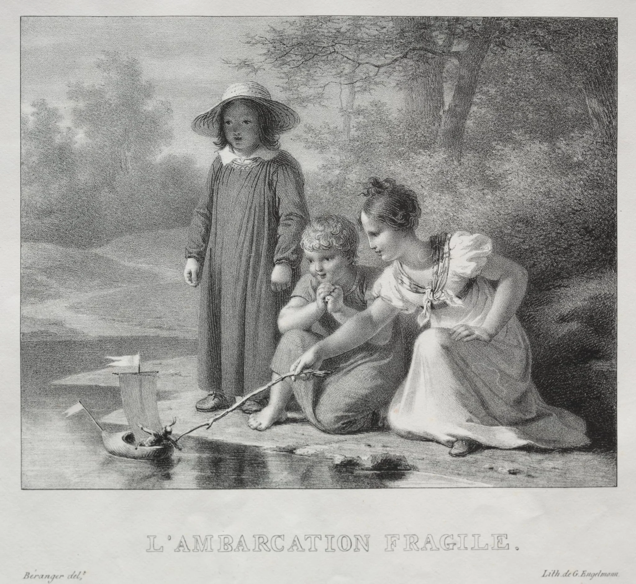 L'Ambarcation fragile, by Antoine Béranger, 1804