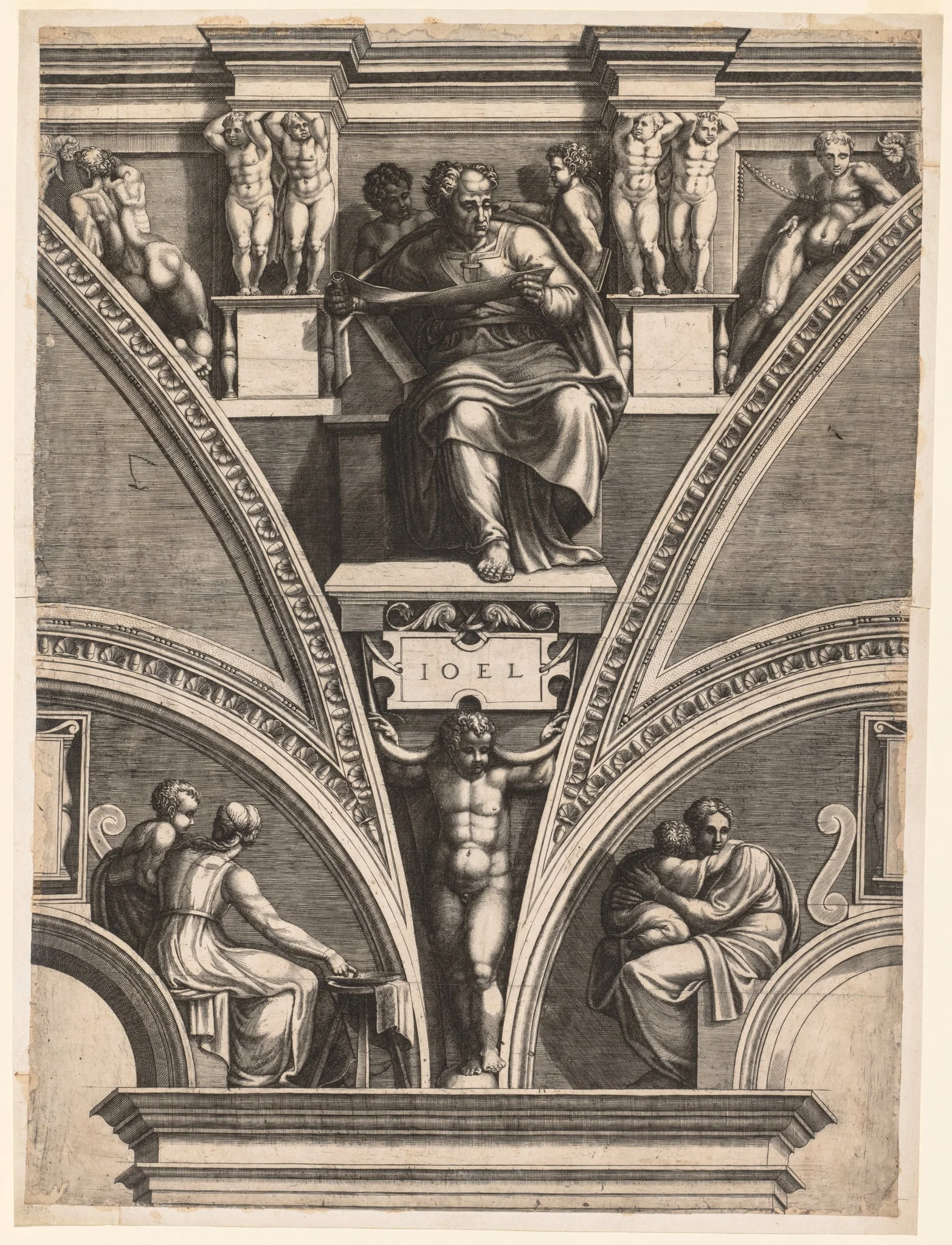 The Prophet Joel, by Giorgio Ghisi, 1574