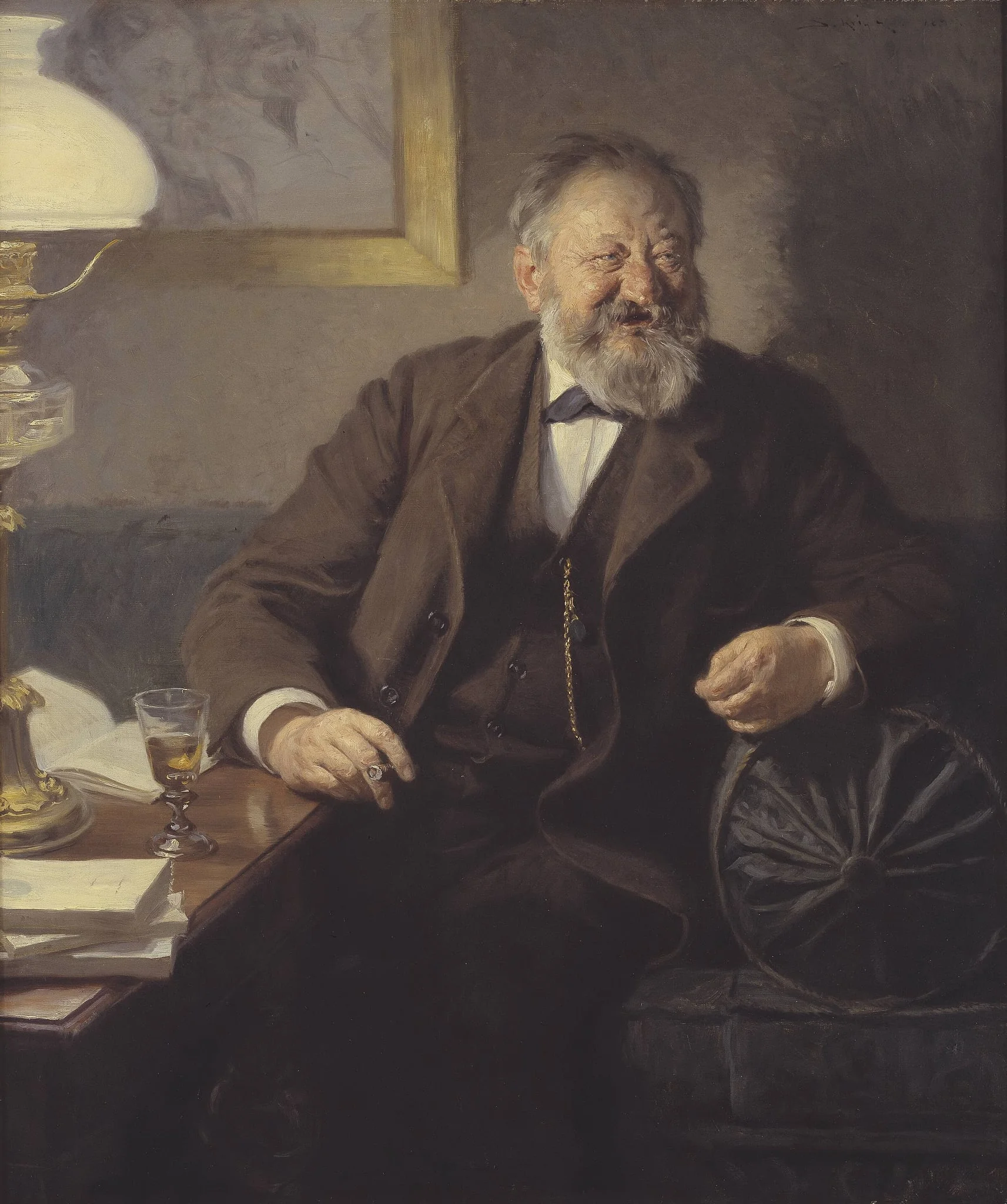 The Author Sophus Schandorph, by Unknown, 1895