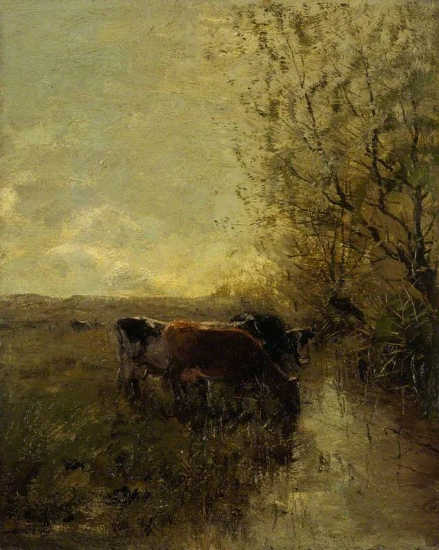 A Silver Stream, by Willem Maris, oil, 1892