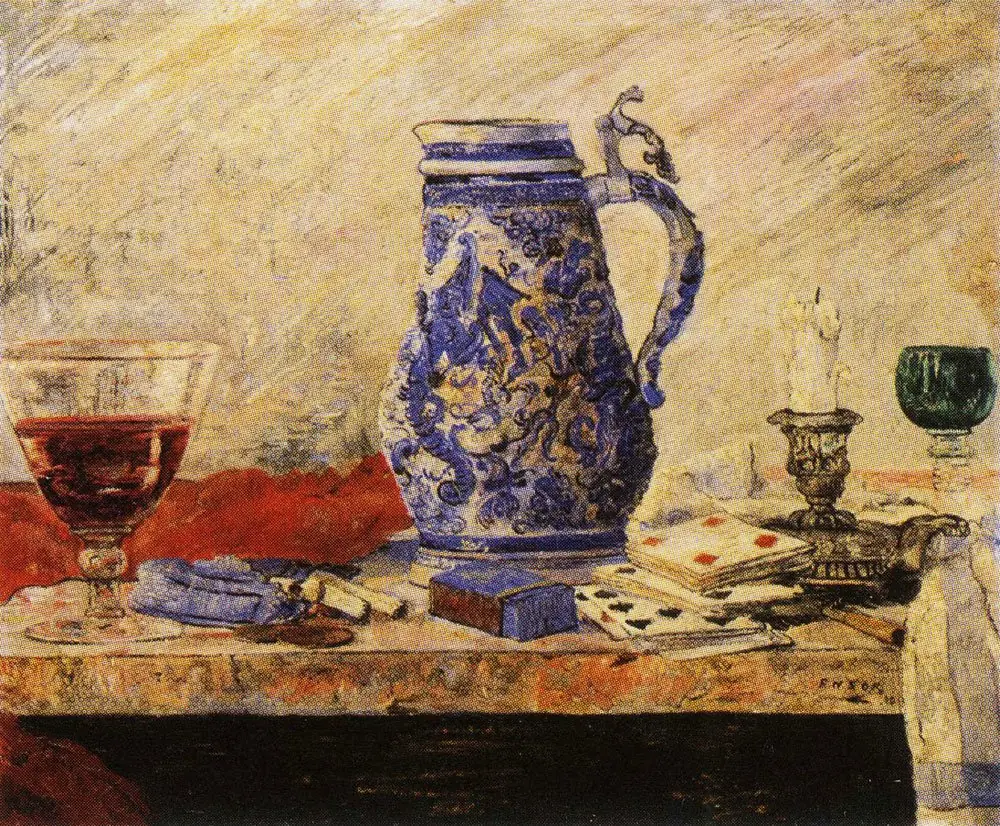 Still Life with Blue Jar