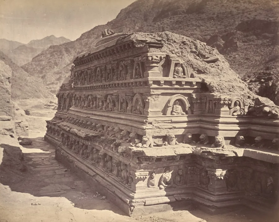 Bhuddist Temple at Ali Musjid, by John Burke, 1879