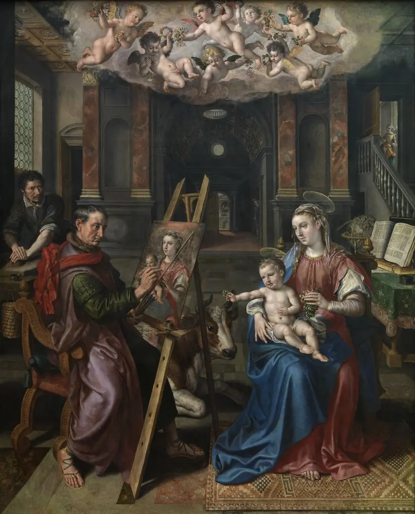 Saint Luke painting the Madonna