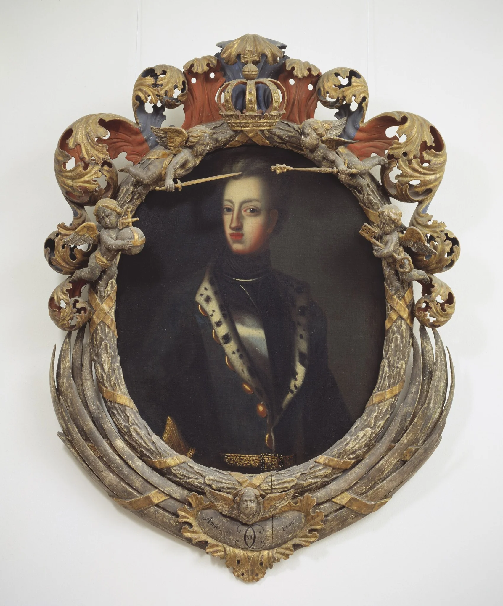 Karl XII (1682-1718), count palatine of Zweibrücken, king of Sweden, by Unknown, oil