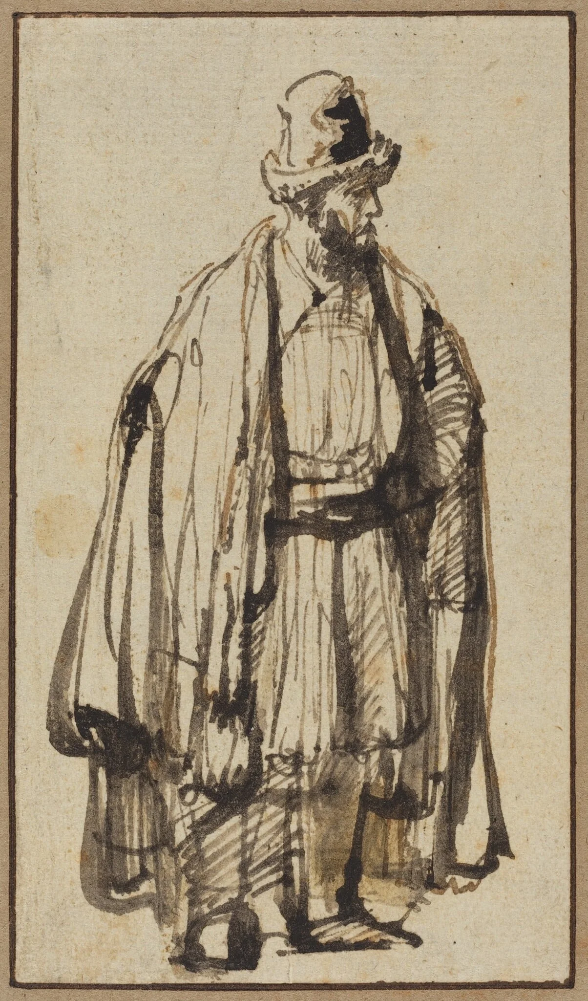 An Oriental, by Unknown, ink, 1638