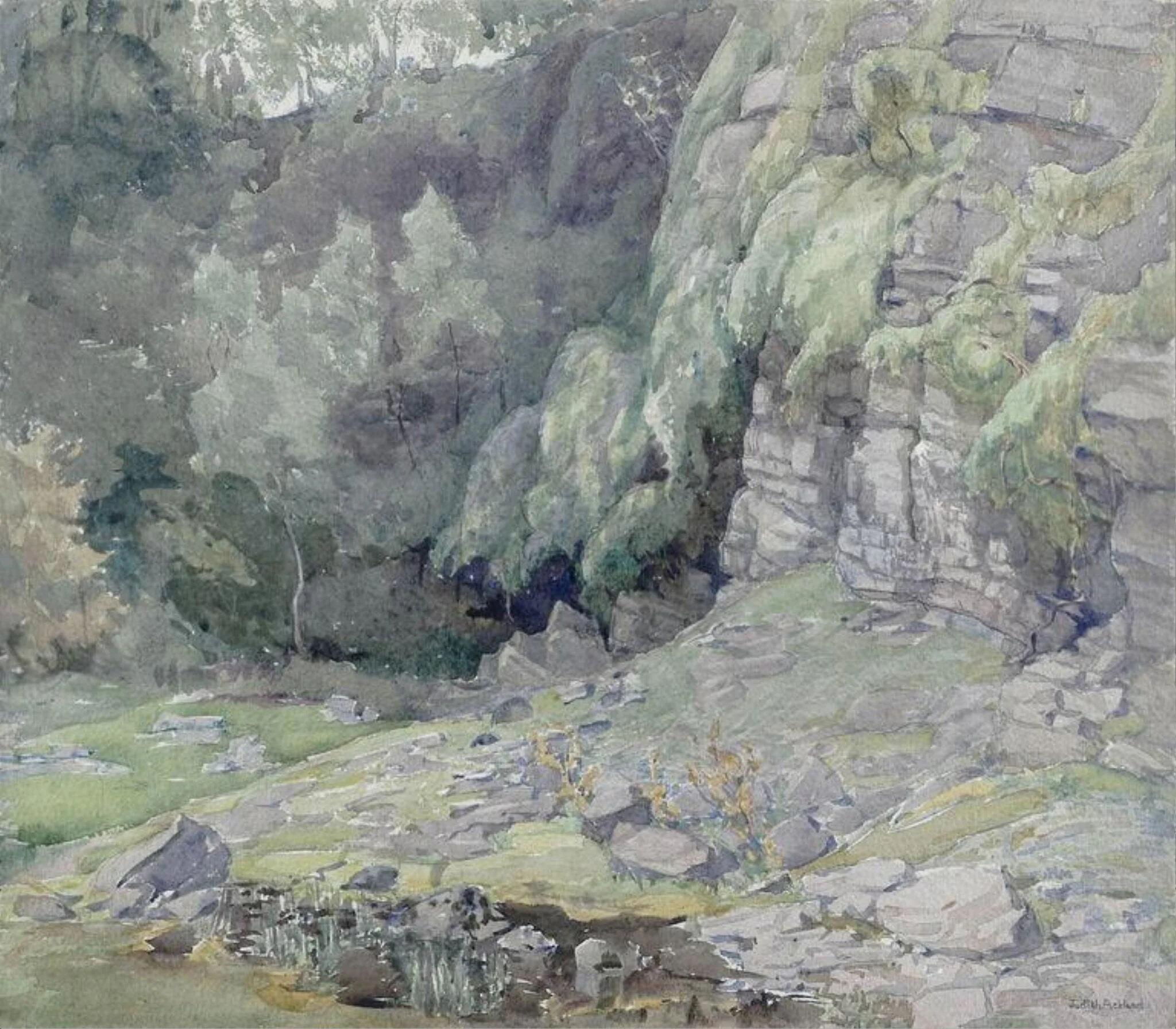 Quarry Long Disused near Llangollen
