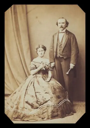 John Henry Anderson 'The Wizard of the North' (1814-1874) and his daughter Louie Anderson