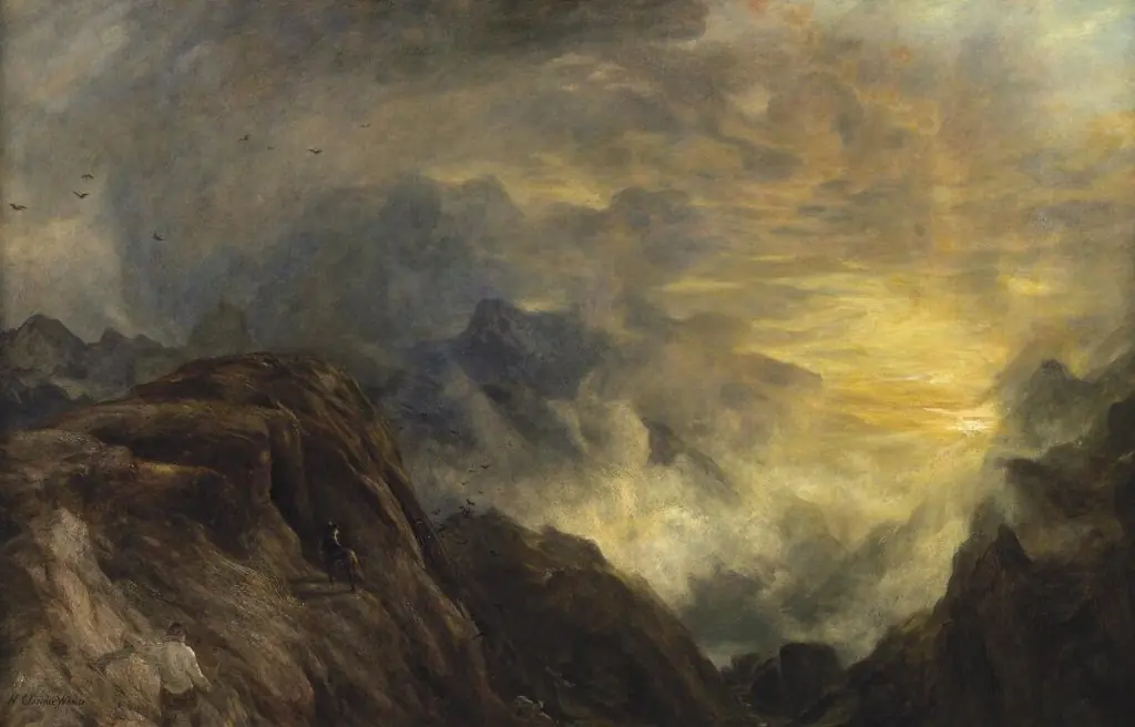 Mountain mist, sun rise (Lake District)