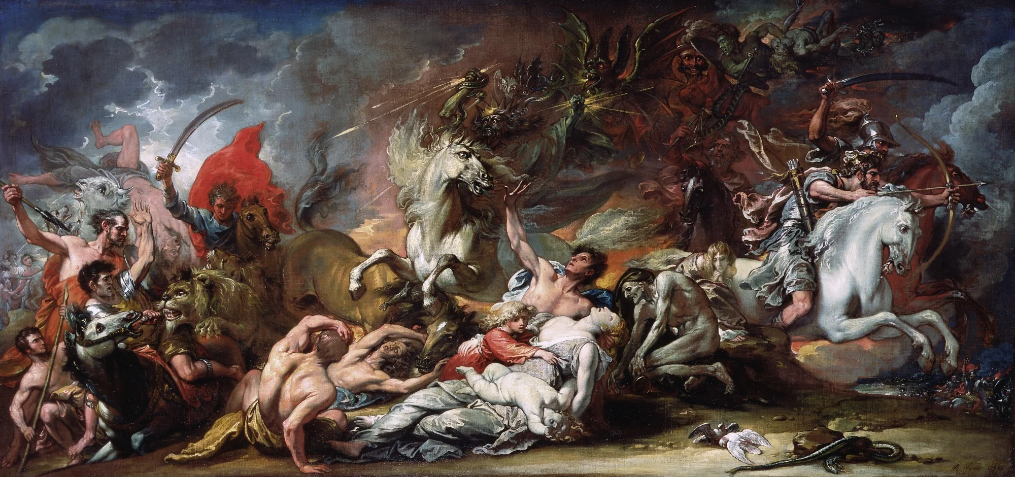 Death on the Pale Horse, by Benjamin West, oil, 1798