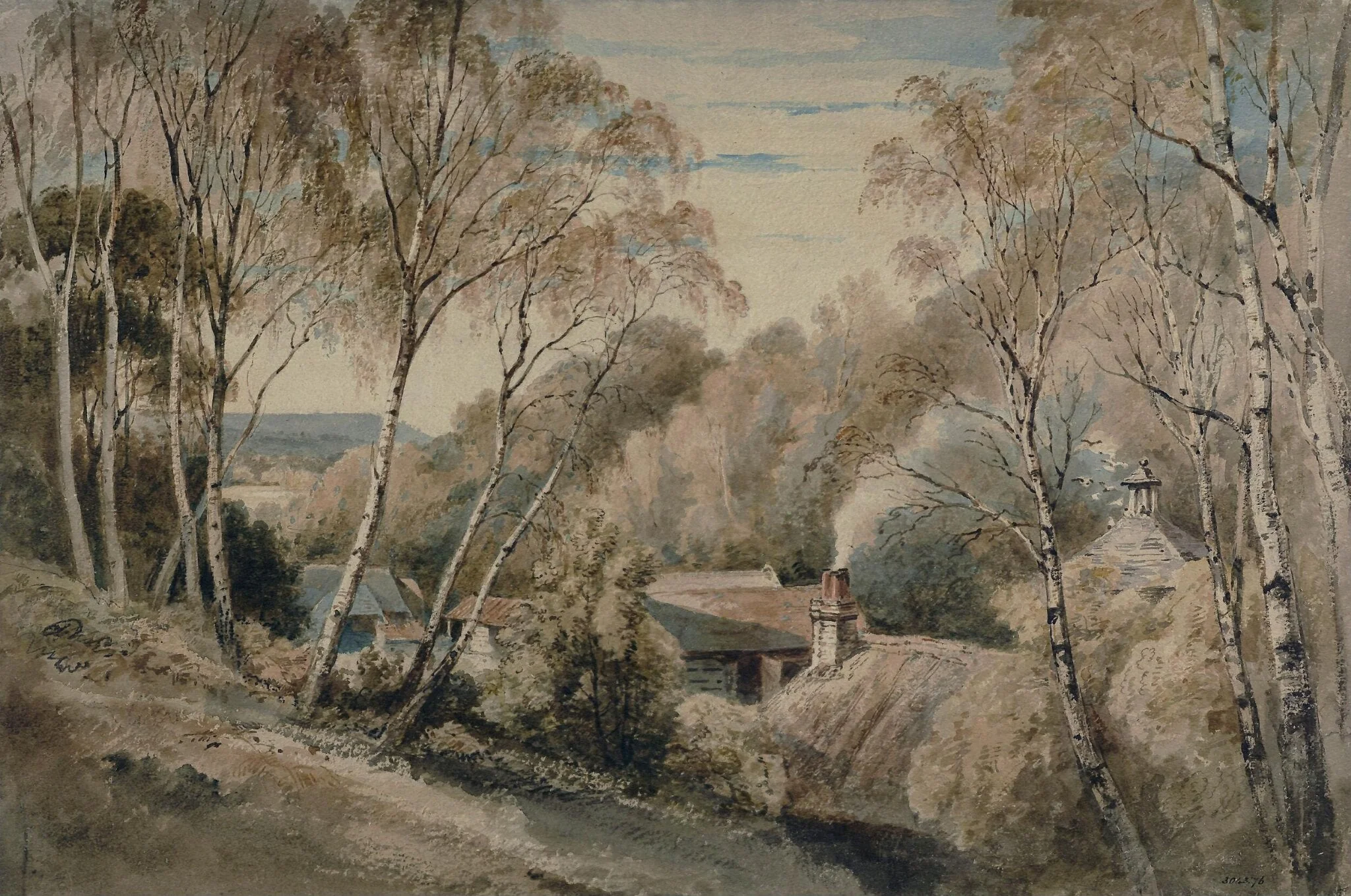 Bromley, Kent, by Henry RA Edridge, watercolor, 1790