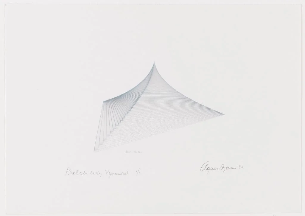 Untitled, by Agnes Denes, ink, 1992