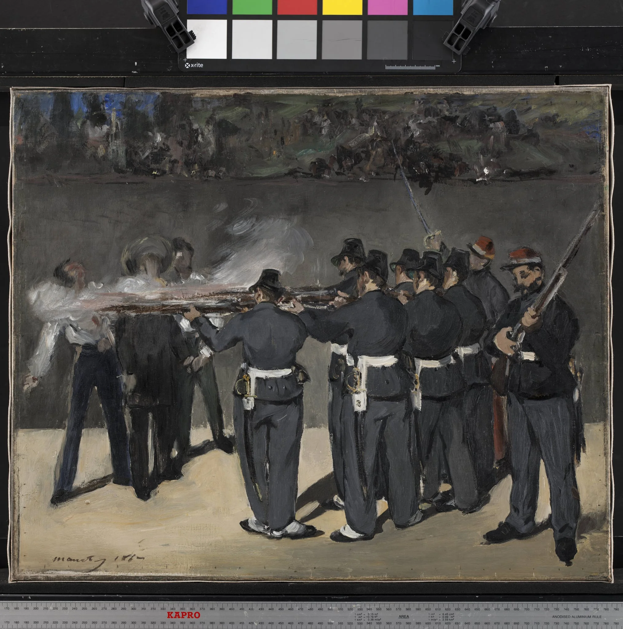 The Execution of Emperor Maximilian, by Unknown, 1867