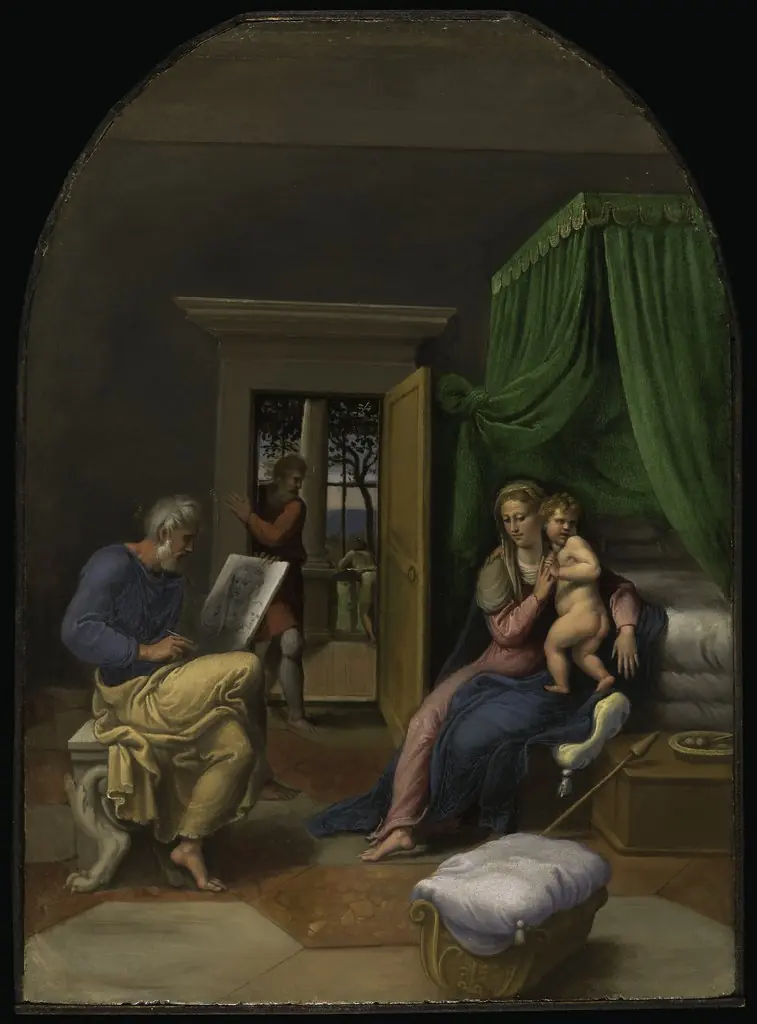 Saint Luke Drawing the Virgin and Christ Child