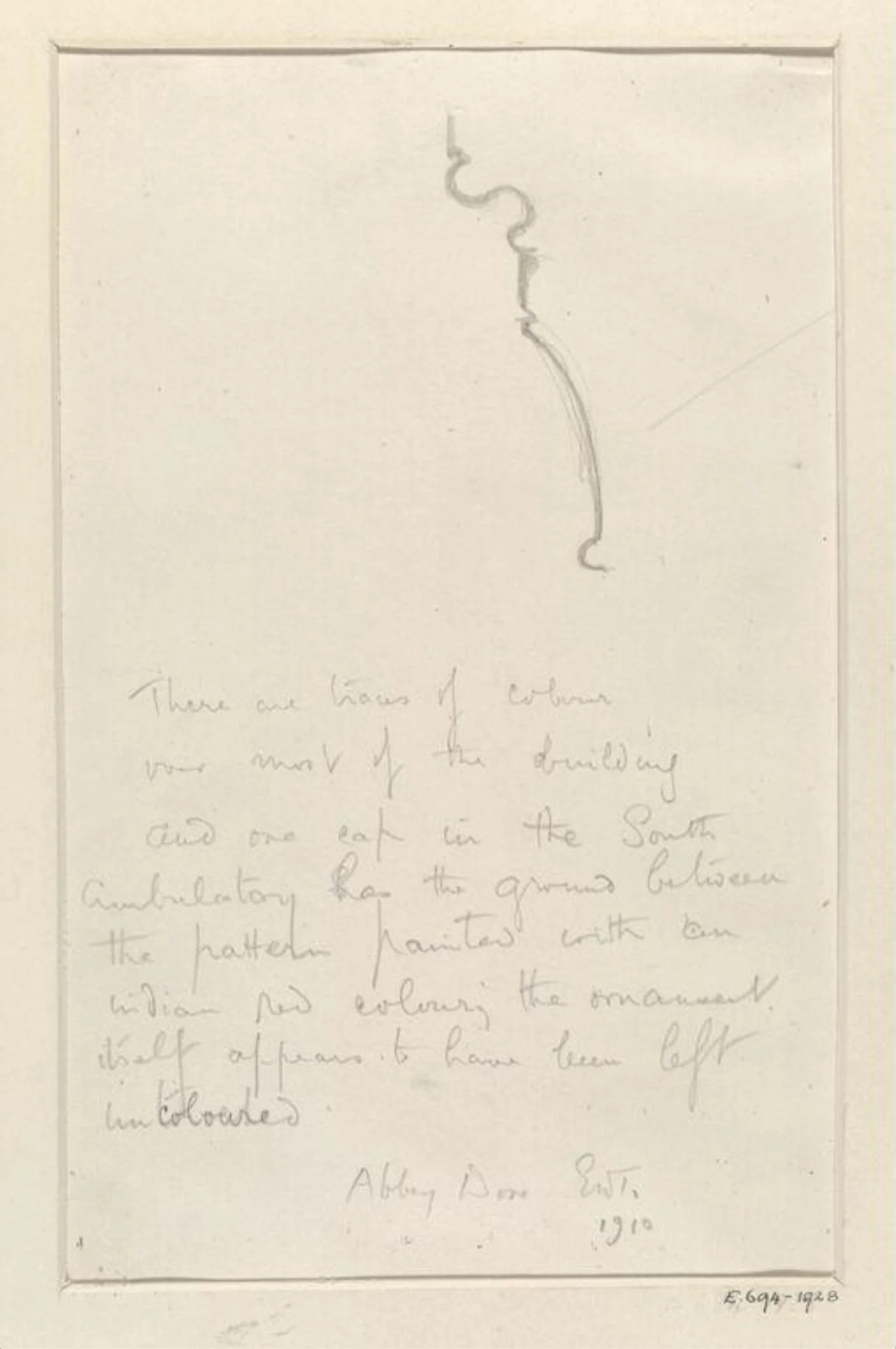 Untitled, by Ernest William Tristram, 1910